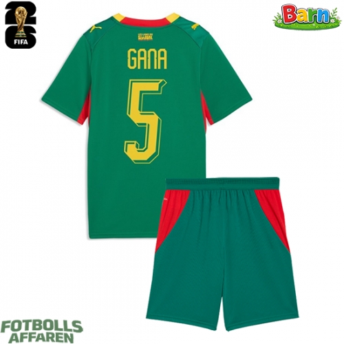 Senegal Idrissa Gueye #5 Bortaställ Barn VM 2026 Kortärmad (+ Korta byxor)